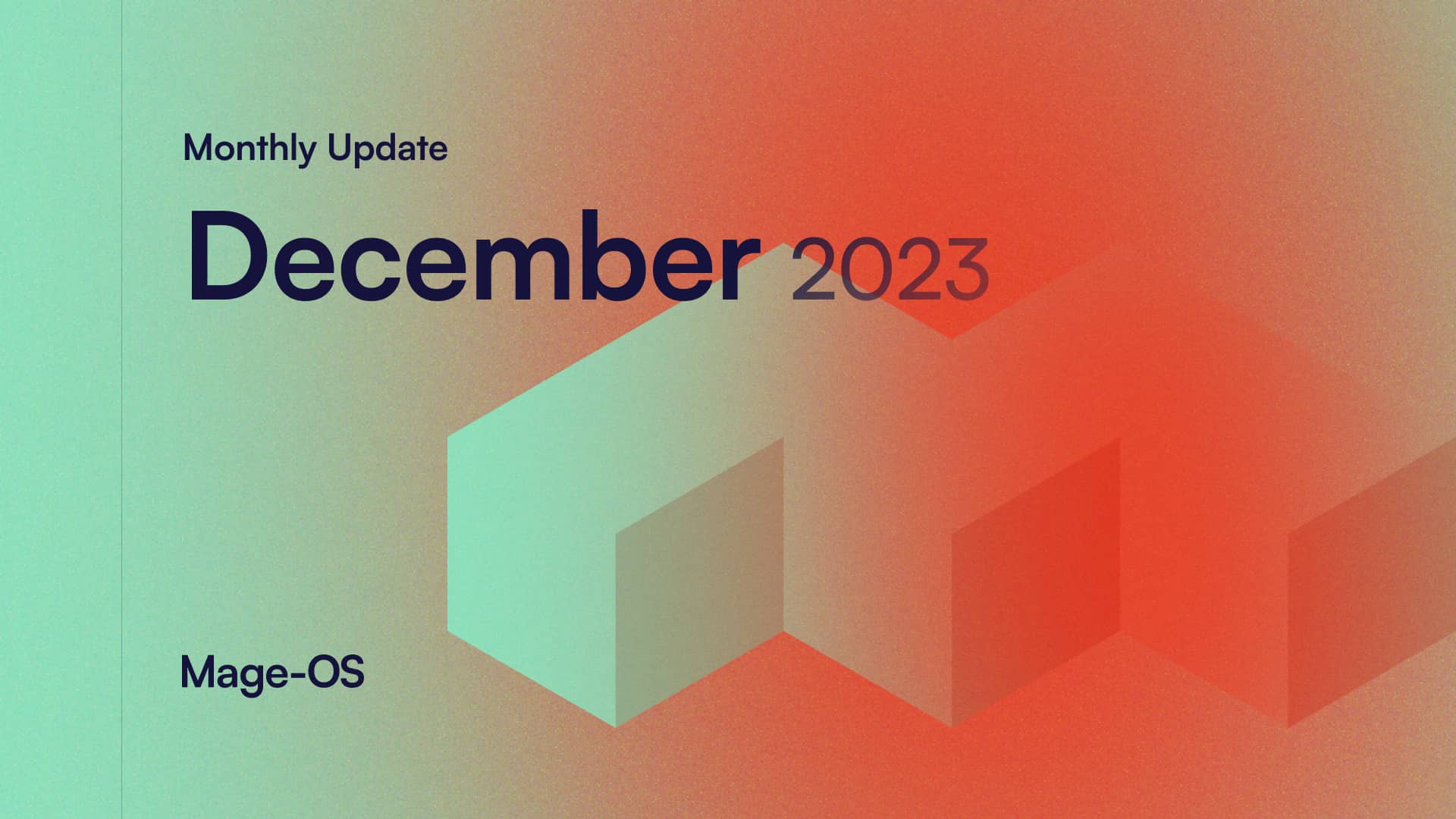 December 2023 Update